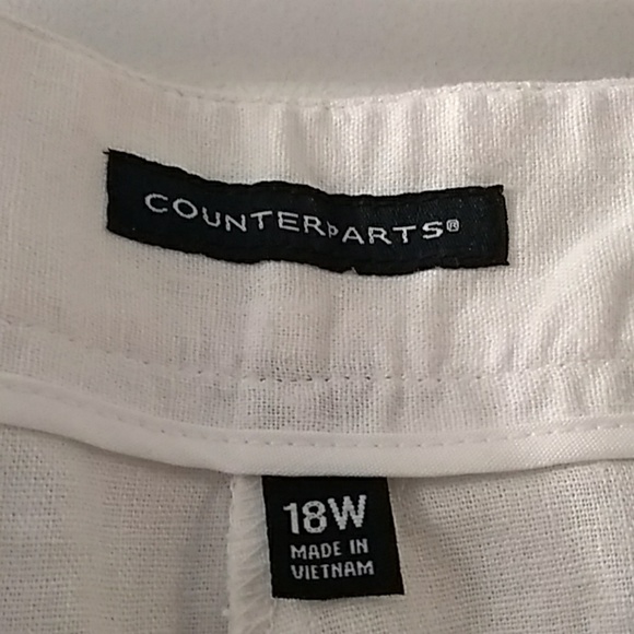 NWOT Amazing white linen pants - Picture 4 of 4
